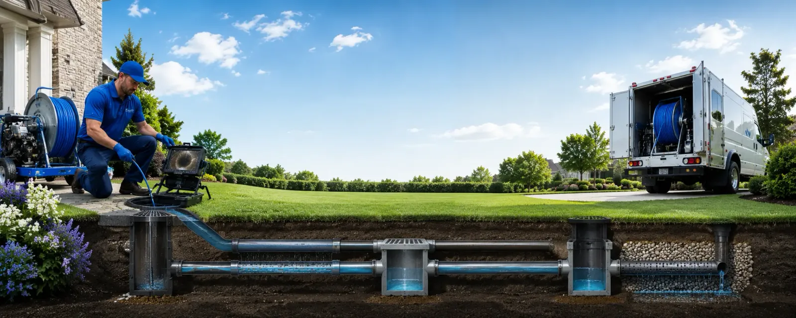 Outdoor drain cleaning information for Triangle, VA